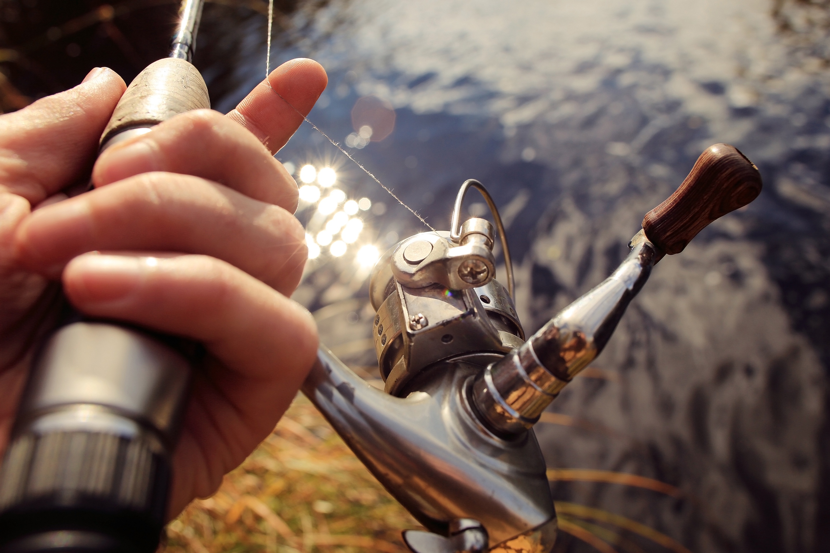 Fishing Spinning. Футажи спиннинги.